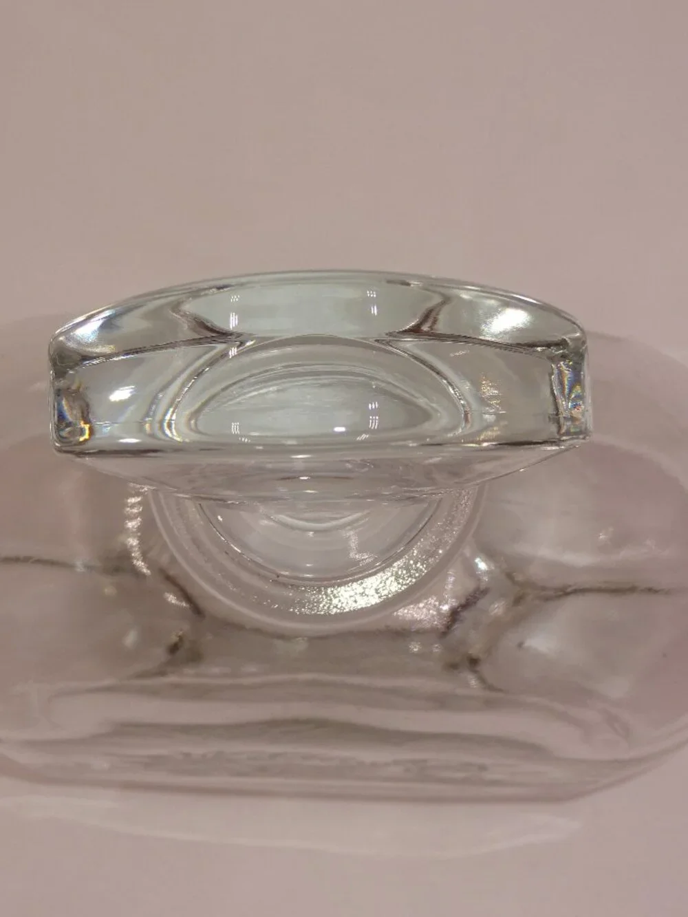 Vintage 1970s Luigi Bormioli Light & Music Crystal Decanter Etched Mallard Duck